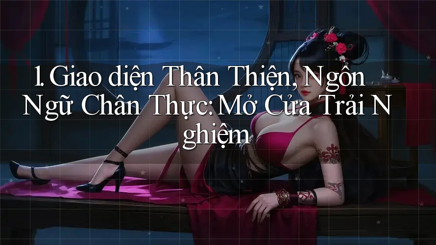 1. Giao diện Thân Thiện, Ngôn Ngữ Chân Thực: Mở Cửa Trải Nghiệm 1. Giao diện Thân Thiện, Ngôn Ngữ Chân Thực: Mở Cửa Trải Nghiệm