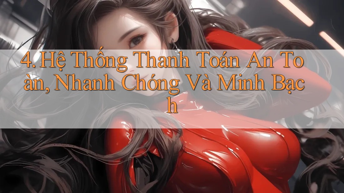 4. Hệ Thống Thanh Toán An Toàn, Nhanh Chóng Và Minh Bạch 4. Hệ Thống Thanh Toán An Toàn, Nhanh Chóng Và Minh Bạch