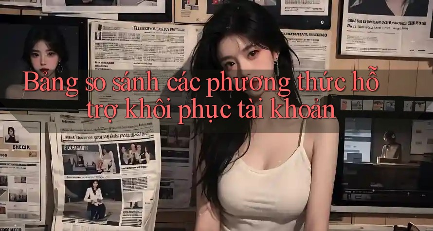Bảng so sánh các phương thức hỗ trợ khôi phục tài khoản Bảng so sánh các phương thức hỗ trợ khôi phục tài khoản