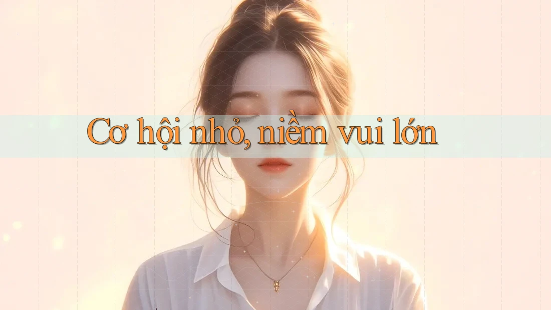 Cơ hội nhỏ, niềm vui lớn Cơ hội nhỏ, niềm vui lớn