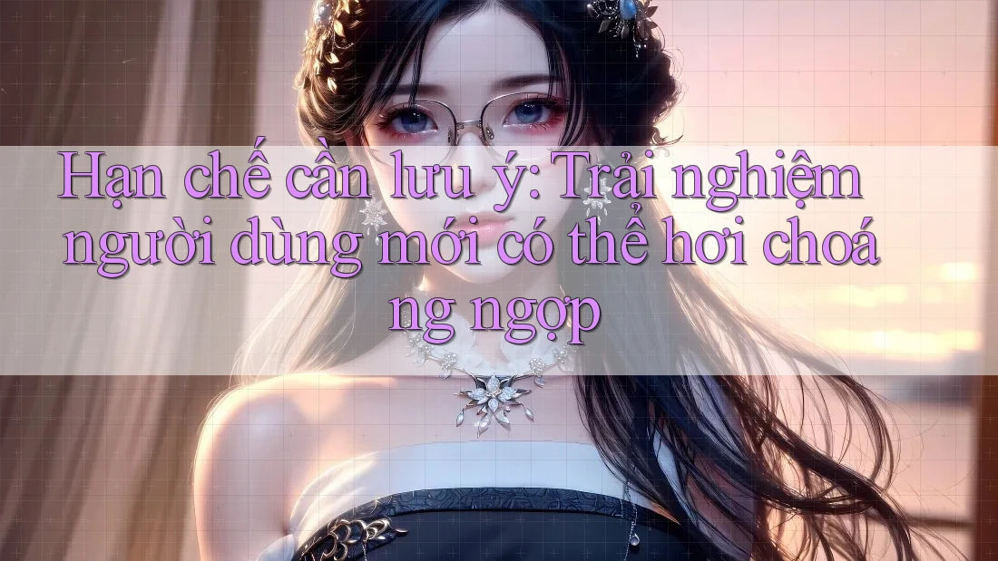 Hạn chế cần lưu ý: Trải nghiệm người dùng mới có thể hơi choáng ngợp Hạn chế cần lưu ý: Trải nghiệm người dùng mới có thể hơi choáng ngợp