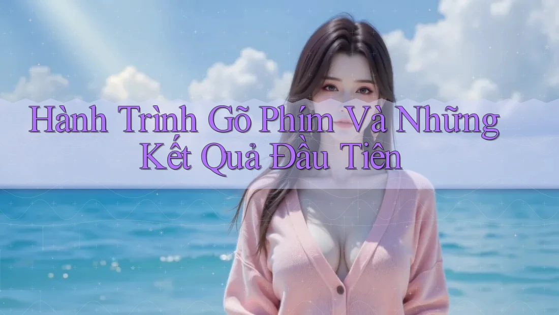 Hành Trình Gõ Phím Và Những Kết Quả Đầu Tiên Hành Trình Gõ Phím Và Những Kết Quả Đầu Tiên