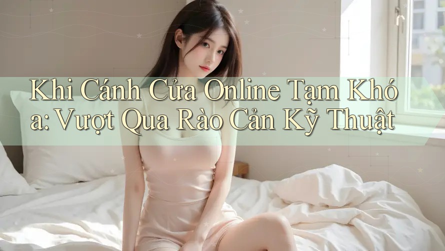 Khi Cánh Cửa Online Tạm Khóa: Vượt Qua Rào Cản Kỹ Thuật Khi Cánh Cửa Online Tạm Khóa: Vượt Qua Rào Cản Kỹ Thuật