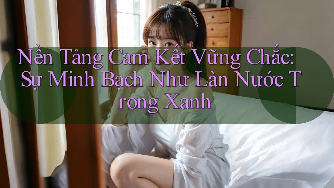 Nền Tảng Cam Kết Vững Chắc: Sự Minh Bạch Như Làn Nước Trong Xanh Nền Tảng Cam Kết Vững Chắc: Sự Minh Bạch Như Làn Nước Trong Xanh
