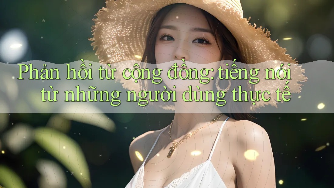 Phản hồi từ cộng đồng — tiếng nói từ những người dùng thực tế Phản hồi từ cộng đồng — tiếng nói từ những người dùng thực tế