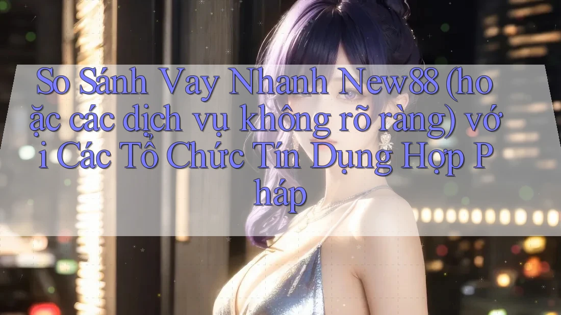 So Sánh Vay Nhanh New88 (hoặc các dịch vụ không rõ ràng) với Các Tổ Chức Tín Dụng Hợp Pháp So Sánh Vay Nhanh New88 (hoặc các dịch vụ không rõ ràng) với Các Tổ Chức Tín Dụng Hợp Pháp