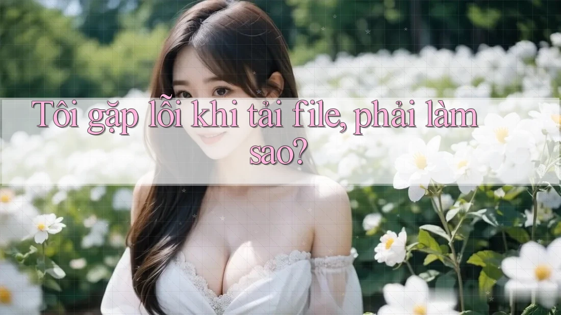 Tôi gặp lỗi khi tải file, phải làm sao?