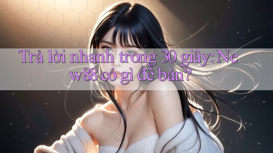 Trả lời nhanh trong 30 giây: New88 có gì để bàn? Trả lời nhanh trong 30 giây: New88 có gì để bàn?