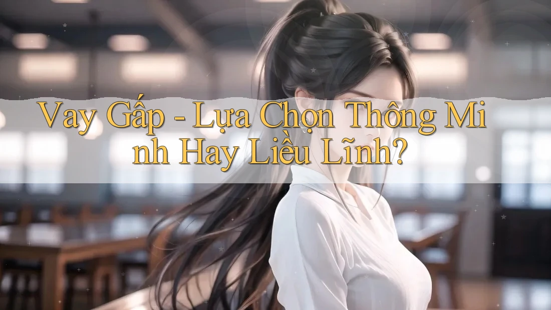 Vay Gấp - Lựa Chọn Thông Minh Hay Liều Lĩnh? Vay Gấp - Lựa Chọn Thông Minh Hay Liều Lĩnh?