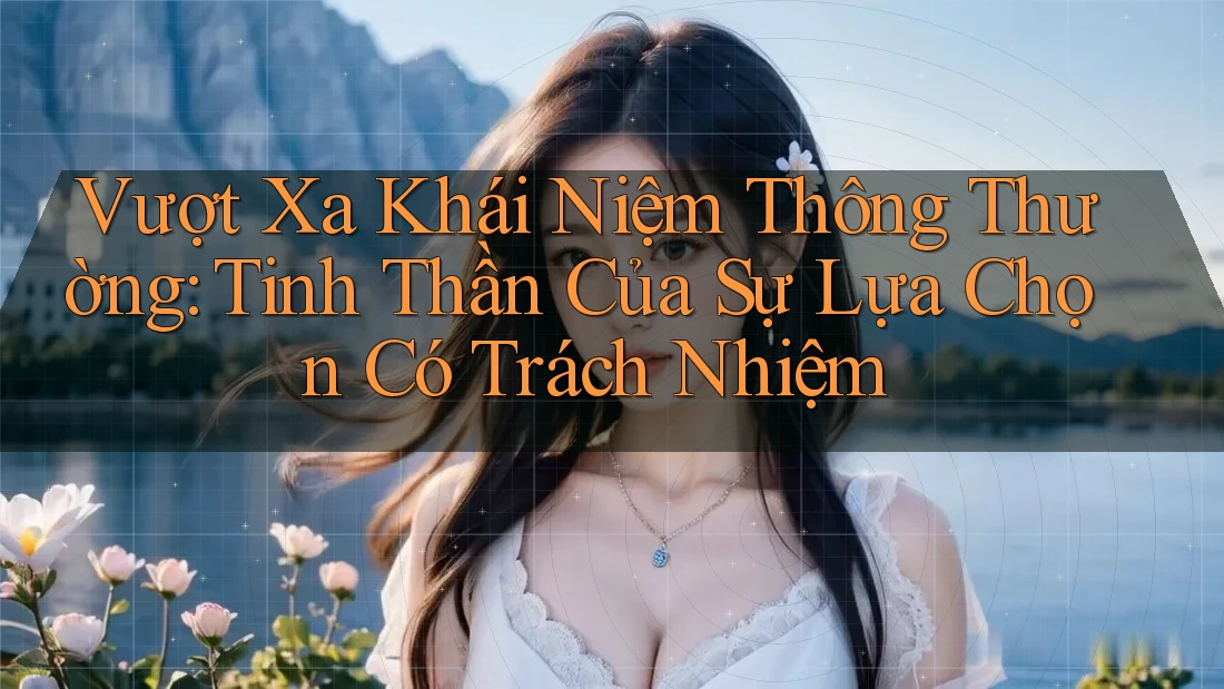 Vượt Xa Khái Niệm Thông Thường: Tinh Thần Của Sự Lựa Chọn Có Trách Nhiệm